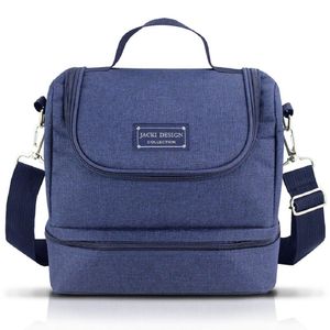 Bolsa Térmica C/ 2 Compartimentos Concept Mais Jacki Design Azul