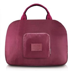 Bolsa De Viagem Dobrável Trapézio Estampa Lisa Jacki Design Vermelho Escuro