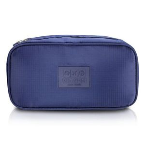 Bolsa Porta Lingerie Estampa Lisa Jacki Design Azul Escuro
