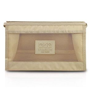 Necessaire Com Tela Jacki Design Creme