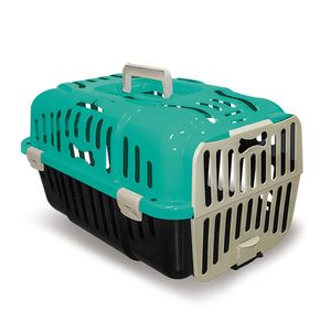 Caixa De Transporte Gato Cachorro Pequeno Porte N1 Cor:verde