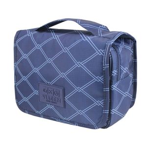 Necessaire Com Gancho Para Viagem Estampa Listrada Jacki Design Azul