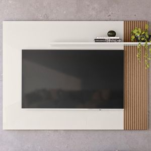 Painel Para Tv 40" 13936 Off White Cristal Ripado Madeira Dmad Off White Cristal Ripado Madeira