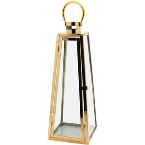 Grammi Lanterna 50X18X18Cm Inox Dourado Grande