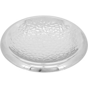 Centro Mesa 6X30X30Cm Inox Prata