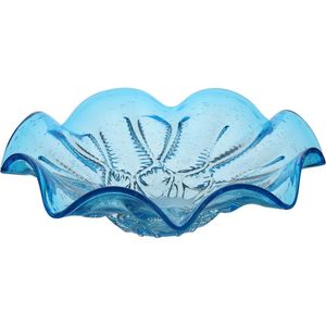 Venetian Centro Mesa 9X36X36Cm Vidro Azul