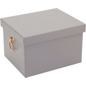 Caixa Organizadora 19X30X25Cm Sintético Cinza