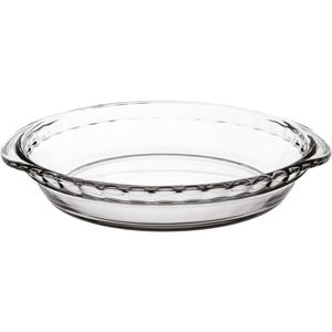 Libbey Pie Dish Assadeira 5X24X24Cm 1L Vidro Temperado Transp 2Pç