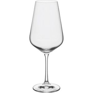 Bohemia Sandra Taça Água 25X10X10Cm 550Ml Cristal Transp 6Pç