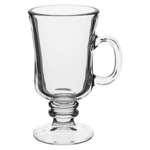 Crisa Irish Coffee Caneca Café 15X8X8Cm 250Ml Vidro Transp 12Pç