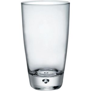 Bormioli Rocco Luna Copo Long Drink 14X8X8Cm 350Ml Vidro Transp 3Pç
