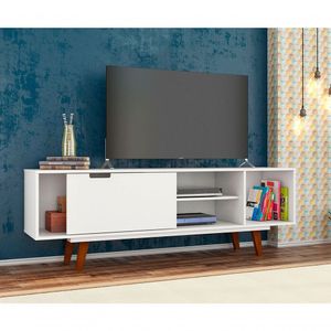Rack Vintage Para Tv Até 60 Polegadas óregon Branco Ac - Cor: Branco