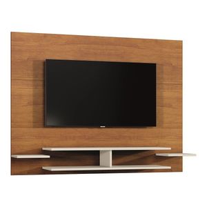 Painel Vitória Para Tv Até 55 Polegadas Mavaular Naturalle/Off White