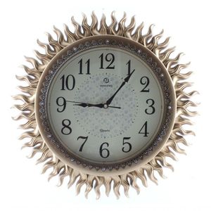 Relógio De Parede Místico Solar Oriental 45cm Dourado