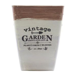 Kit 8 Mini Vasos De Planta Cachepot Estampados Decorados 16cm
