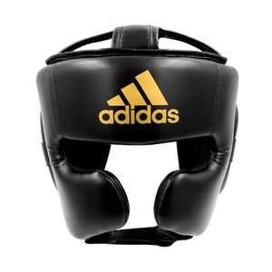 Protetor De Cabeça Headguard Adidas Speed Cor Preto E Dourado Tamanho M