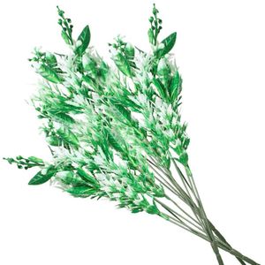 4 Ramos Decoração Arranjo Planta Artificial 5 Galhos Cada 40cm