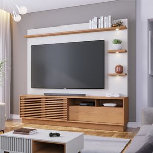 Home Para Tv Ate 70 Polegadas Barton Freijo Off-white Matte