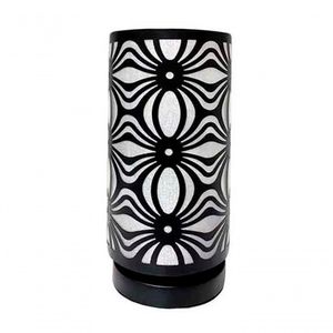 Abajur Luminária Preta De Mesa 29cm Bivolt 110/220v