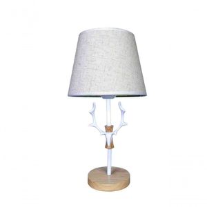 Abajur Luminária Branca De Mesa 43cm Bivolt 110/220v