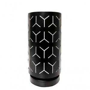 Abajur Luminária Preta De Mesa 29cm Bivolt 110/220v