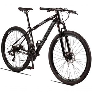 Bicicleta Aluminum Raider 24v Aro 29 Index Preto Cinza