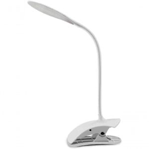 Luminária Mesa Led Grampo Garra Presilha Pregador Branco Garra