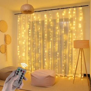 Cortina De Fio De Fada 300 Leds (Entrada Usb) 3X3M