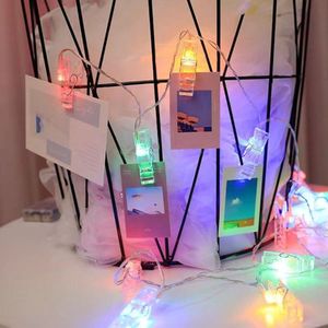 Cordão Luminária De Varal Colorido Com 20 Prendedores 4M