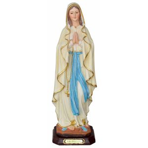 Santa Imagem Nossa Senhora De Lurdes Resina 31cm
