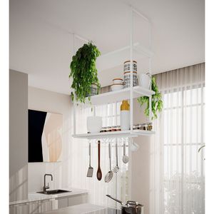 Nicho Industrial Suspenso Denver 80Cm - Branco - Branco
