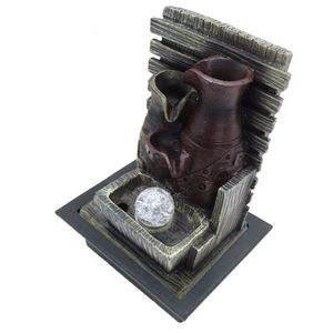Fonte De água Decorativa 3 Quedas Cascata Luz De Led Bivolt