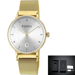 Relógio Feminino Fantor Wf1020l à Prova D'água Ouro