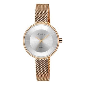 Relógio Feminino Fantor Wf1014l à Prova D'água Bronze
