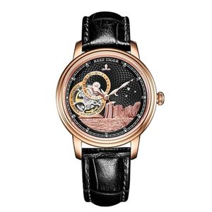 Relógio Feminino Reef Tiger Rga1739-yll à Prova D'água Preto