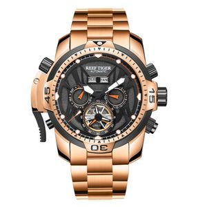 Relógio Masculino Reef Tiger Rga3532-ybyo à Prova D'água Cinza
