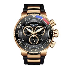 Relógio Masculino Reef Tiger Rga3168-yll à Prova D'água Ouro