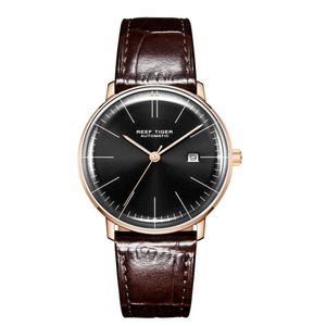 Relógio Masculino Reef Tiger Rga8215-ywb à Prova D'água Marrom