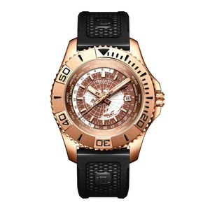 Relógio Masculino Reef Tiger Obl-bm à Prova D'água Bronze