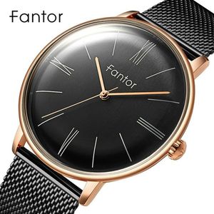 Relógio Masculino Fantor Wf1002g à Prova D'água Preto