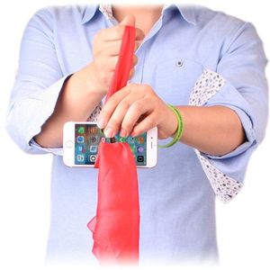 Mágica Lenço Atravessa Celular - Silk Throught Phone