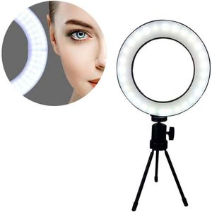 Iluminador Ring Light Tripe Mesa Led Portatil Youtube Foto Video Controle Usb Quente/fria Luz 8 Pl