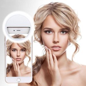 Luz Para Selfie Ring Light Celular Carga Via Usb Branco