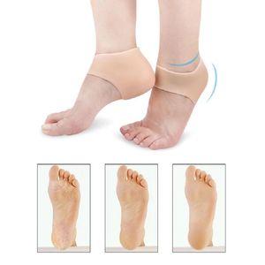 Palmilha Em Silicone Gel Ortopédica Calcanhar Par Meias Respirável