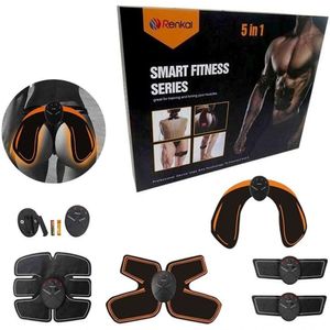 Tonificador Muscular 5 Em 1 Abdominal Estimulo Eletrico Abdomen Pernas Bumbum
