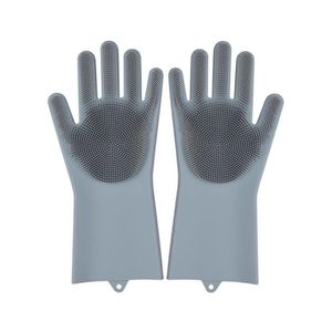 Luva Mágica Silicone Junto Com Esponja De Limpeza Lava Louça Carros