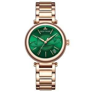 Reógio Feminino Reef Tiger Rga1591-yly à Prova D'água Verde