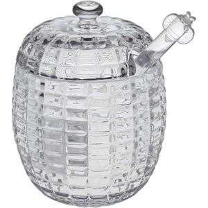 Meleira 11X8X8Cm 170Ml Vidro Transp Com Colher