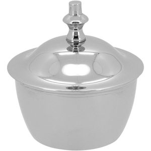 Amne Porta Joias 9X9X9Cm Metal Prata