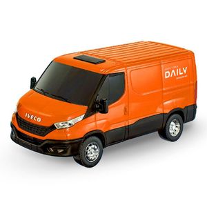 Brinquedo Furgão Van Iveco Daily Laranja